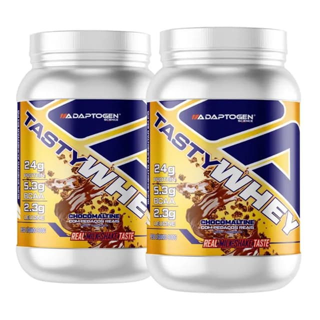 Kit 2 Tasty Whey Adaptogen 900g
