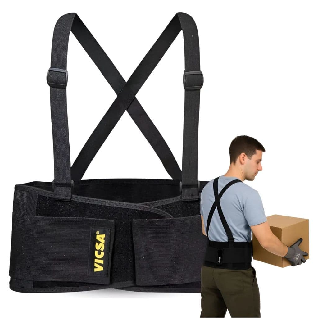 Cinta Ajustável Ergonômica Lombar Faixa Abdominal Epi Proteção Da Coluna Ultra Reforçada