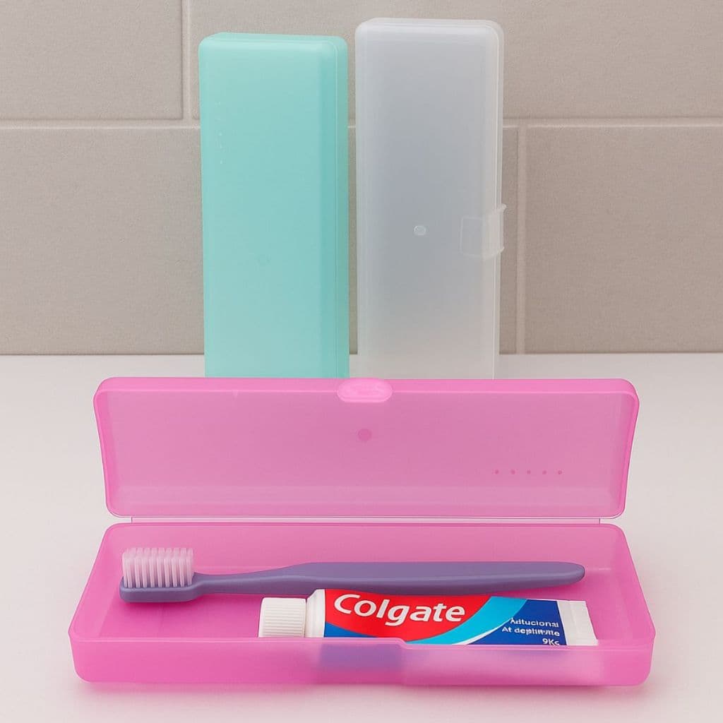 Estojo Multiuso Transparente Cores Sortidas | Porta Escova, Talher ou Material Escolar - Landh's