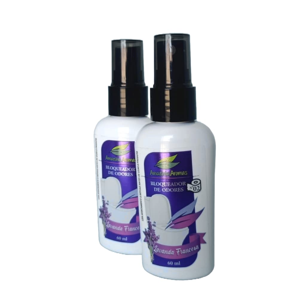 Kit 2 Bloqueadores de Odores 60ml Spray Sanitário Odorizador
