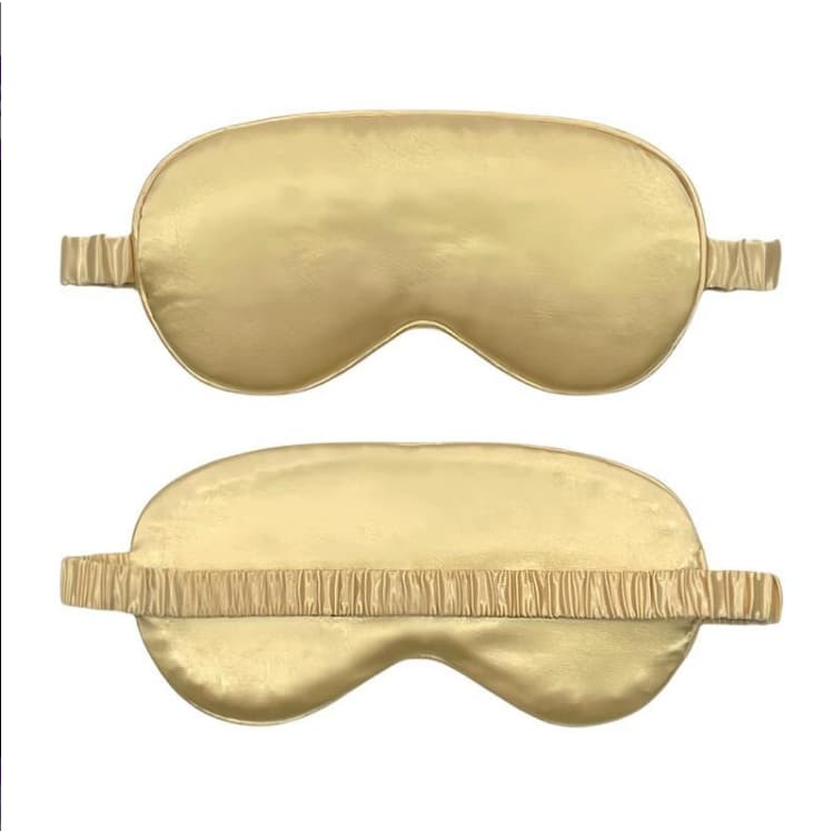 Máscara Tapa Olhos Com Dupla Face De Seda Para Dormir Viajar Confortável Tecido Premium