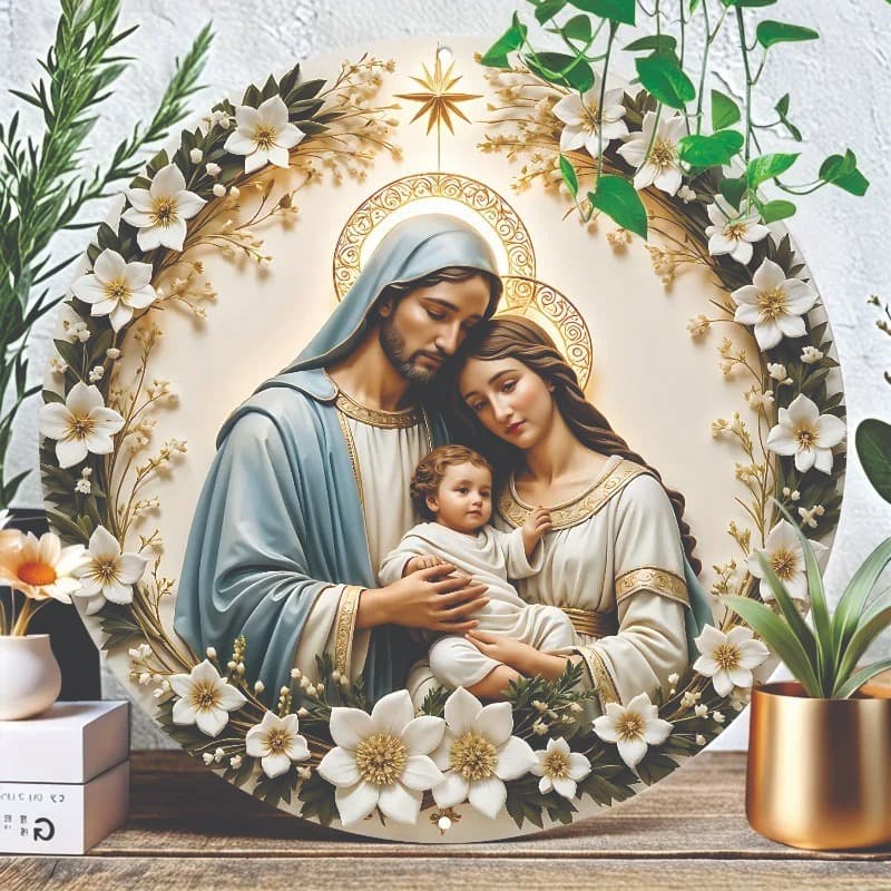 Kit com 6 capas Natalinas Estampas Religiosas de Jogo Americano / Sousplat / Souplast / Supla / Kit natal Supla de natal