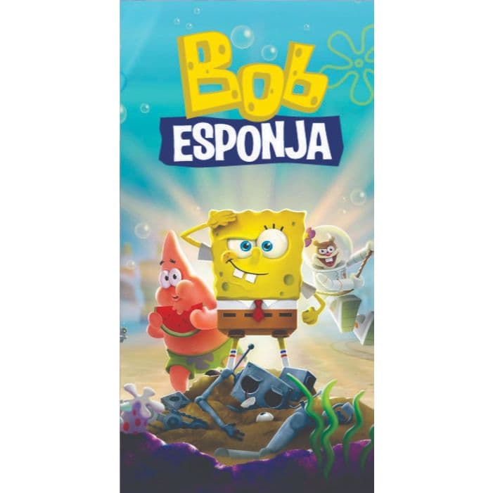 TOALHAS PERSONAGENS BANHO PRAIA PISCINA - MENINO E MENINA - BOB SPONJA