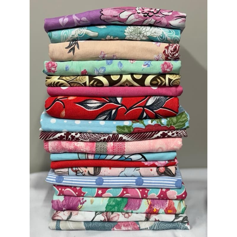 RETALHOS DE MEIA MALHA ESTAMPADA M 1 KG