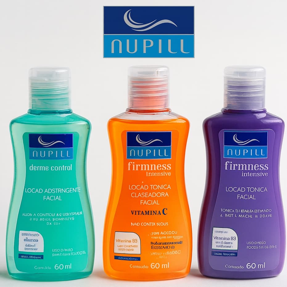 Loção Tônica Facial NUPILL 60ml - Escolha o Seu