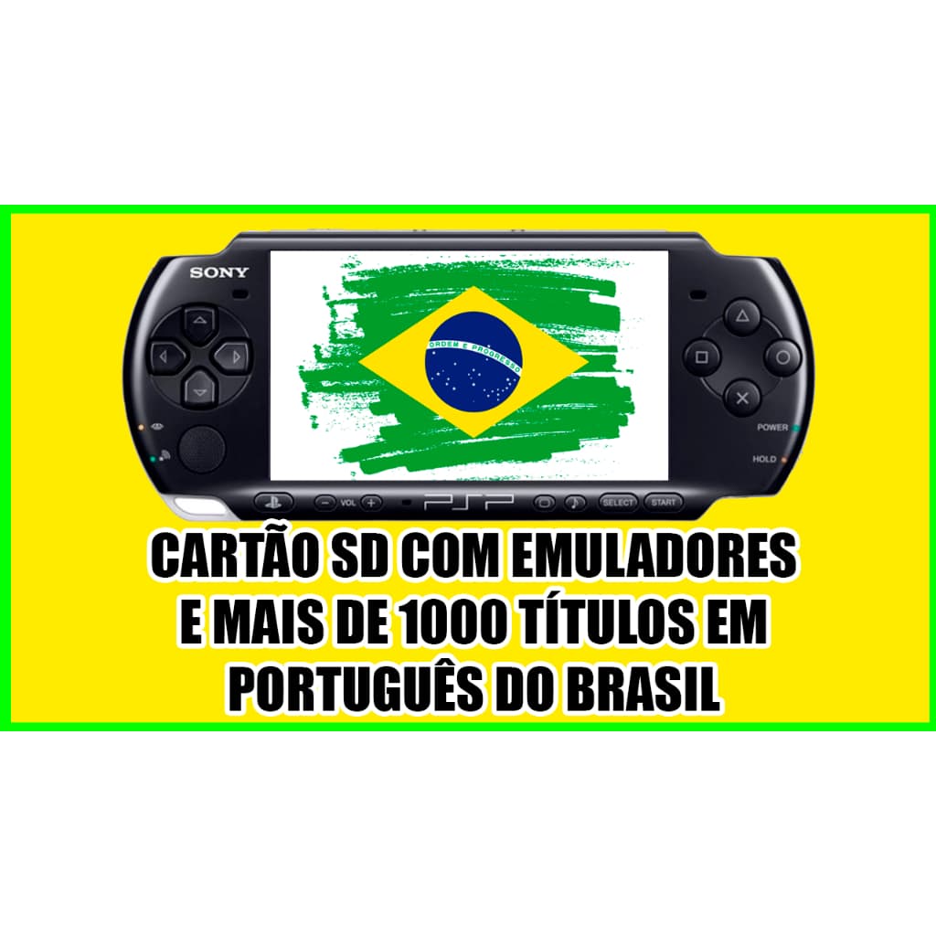 CARTÃO DE MEMÓRIA PARA PSP COM MAIS DE 1000 TÍTULOS EM PORTUGUÊS