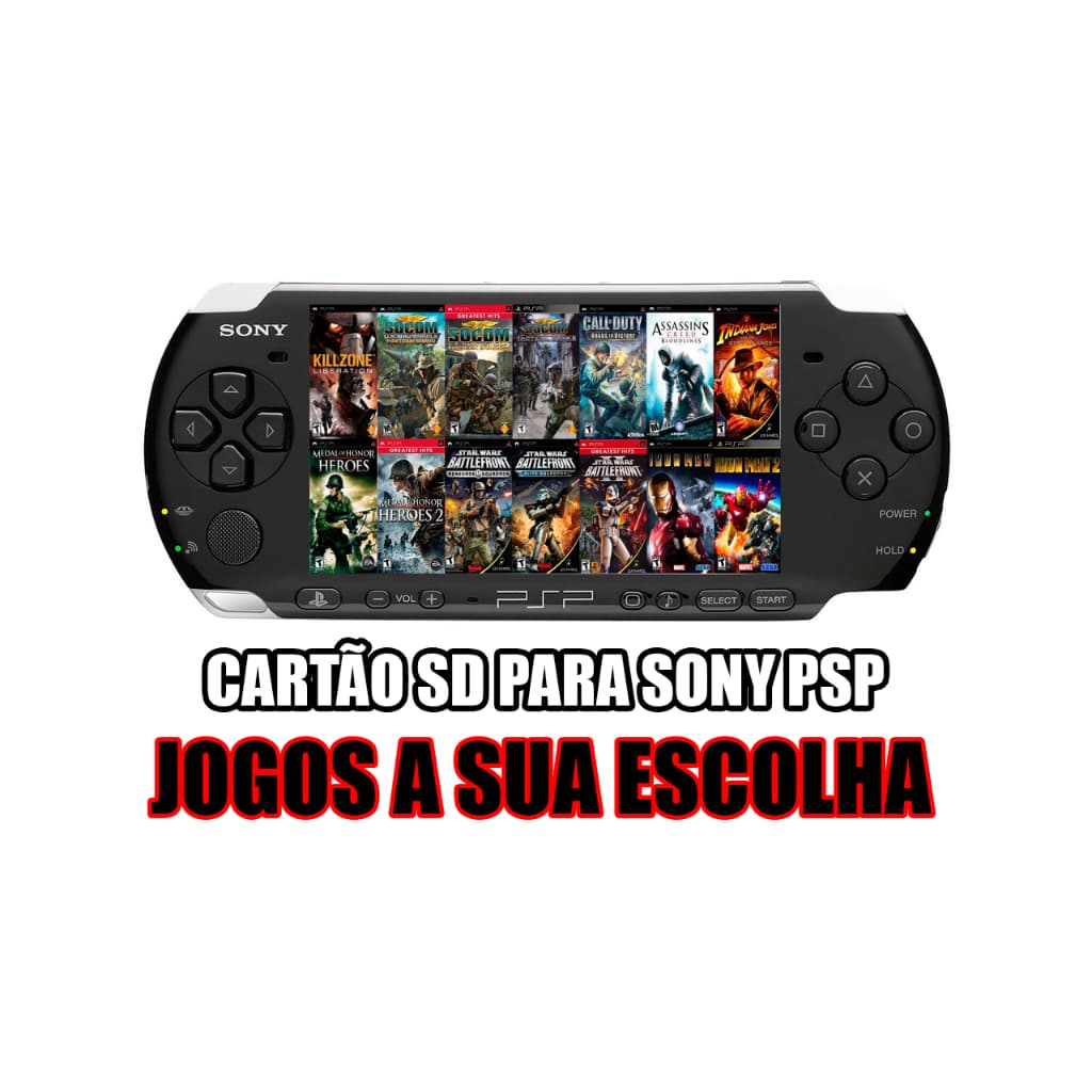 CARTÃO DE MEMÓRIA PARA PSP - ESCOLHA SEUS JOGOS