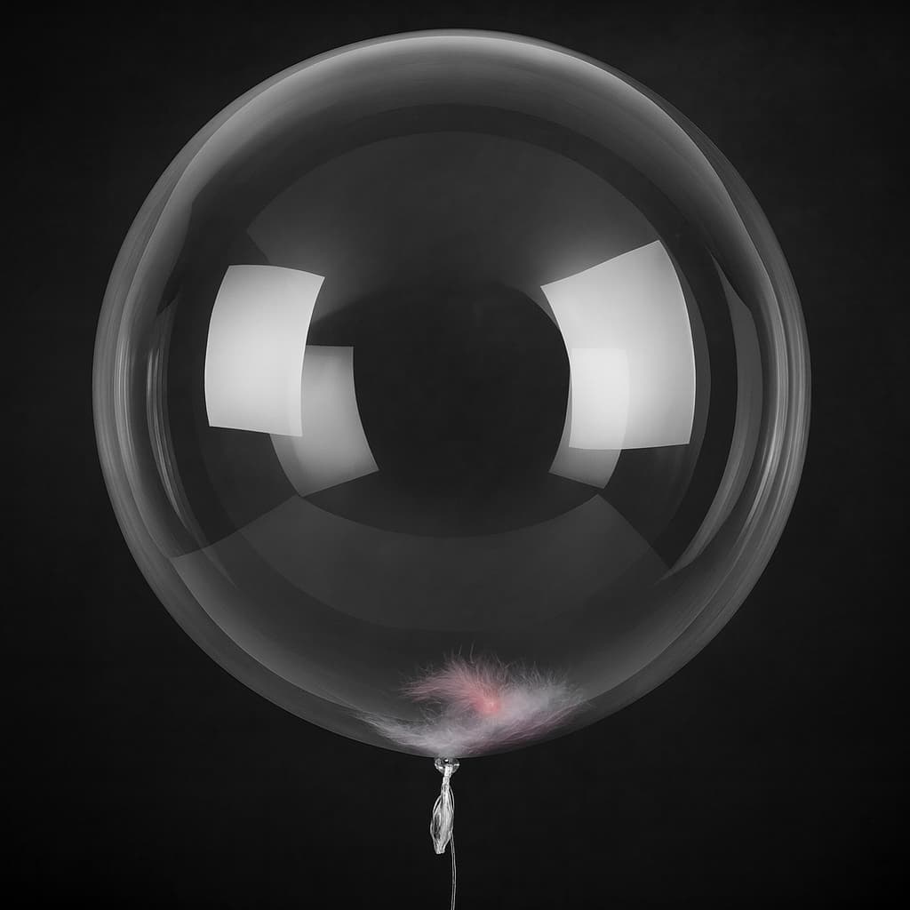 10 Balão Bubble Transparente 24 Polegadas 60cm Decoração Festas Enfeites Casamentos Aniversarios