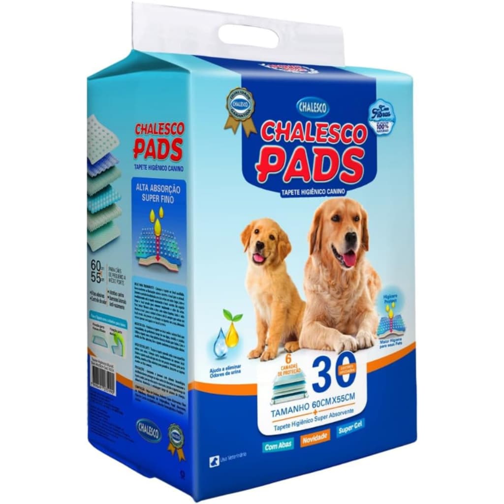 Tapete Higiênico Chalesco Pads 30 Unidades Para Cães Pequenos
