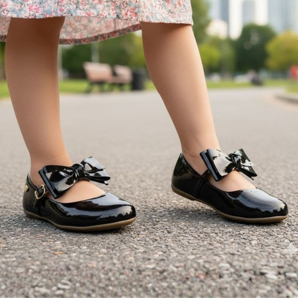 Sapatilha Infantil Feminina Boneca Batizado Casamento Passeio Casual Leve Branco Preto Nude Vermelho