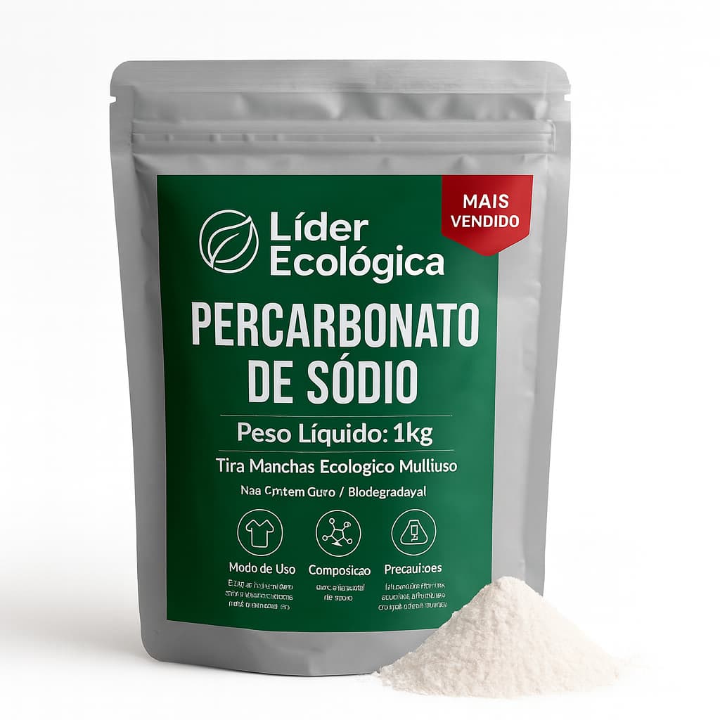 Percarbonato De Sódio 100% Puro Alvejante Multiuso Branqueador Limpa Roupas/Tenis