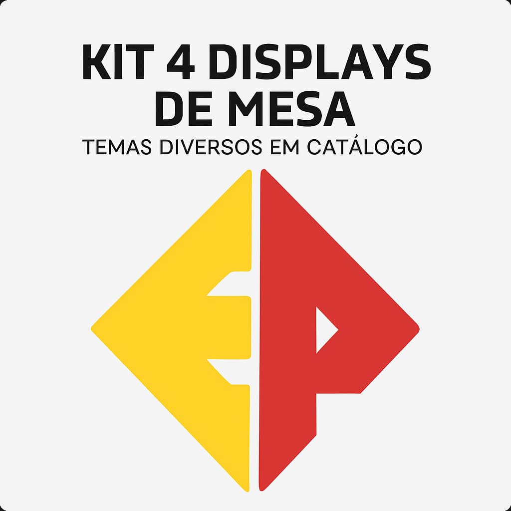 Kit 4 Displays de Mesa - Catálogo