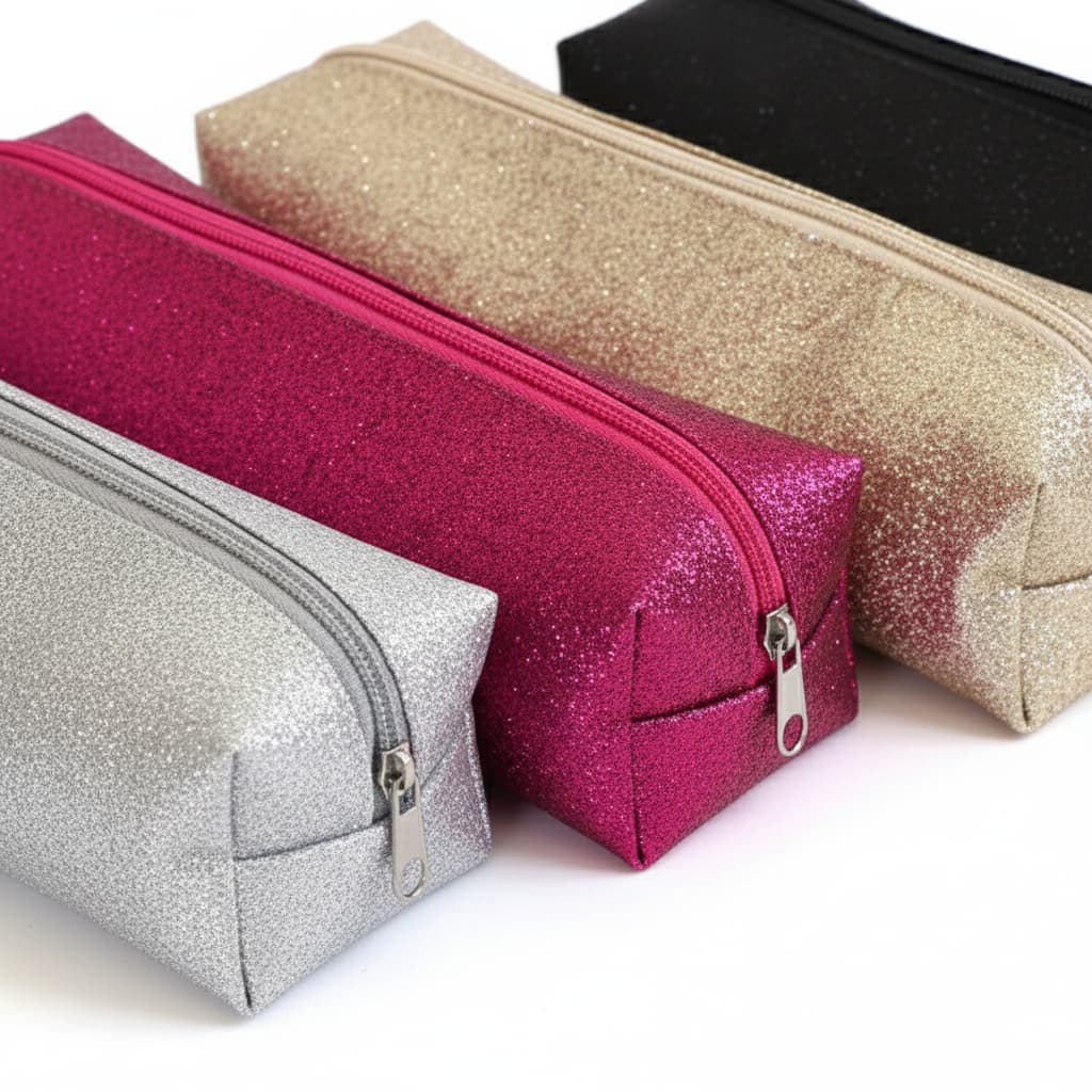 Estojo Glitter ✨estojo de lápis / estojo de make estojo escolar glitterizado varias cores com ziper