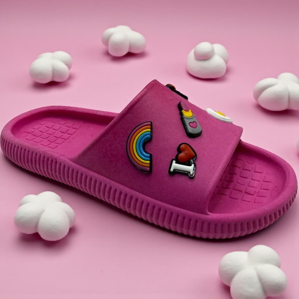 Chinelo Nuvem Infantil Menina Aplique Confortável Adulto Promoção Menina Criança Original Lançamento