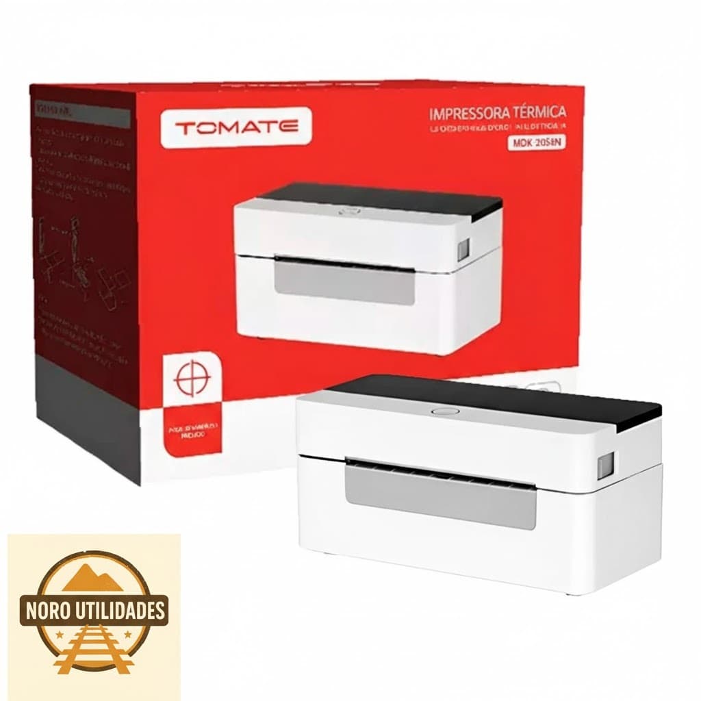Impressora Térmica Tomate Mdk-2054n Com Suporte Etiquetas