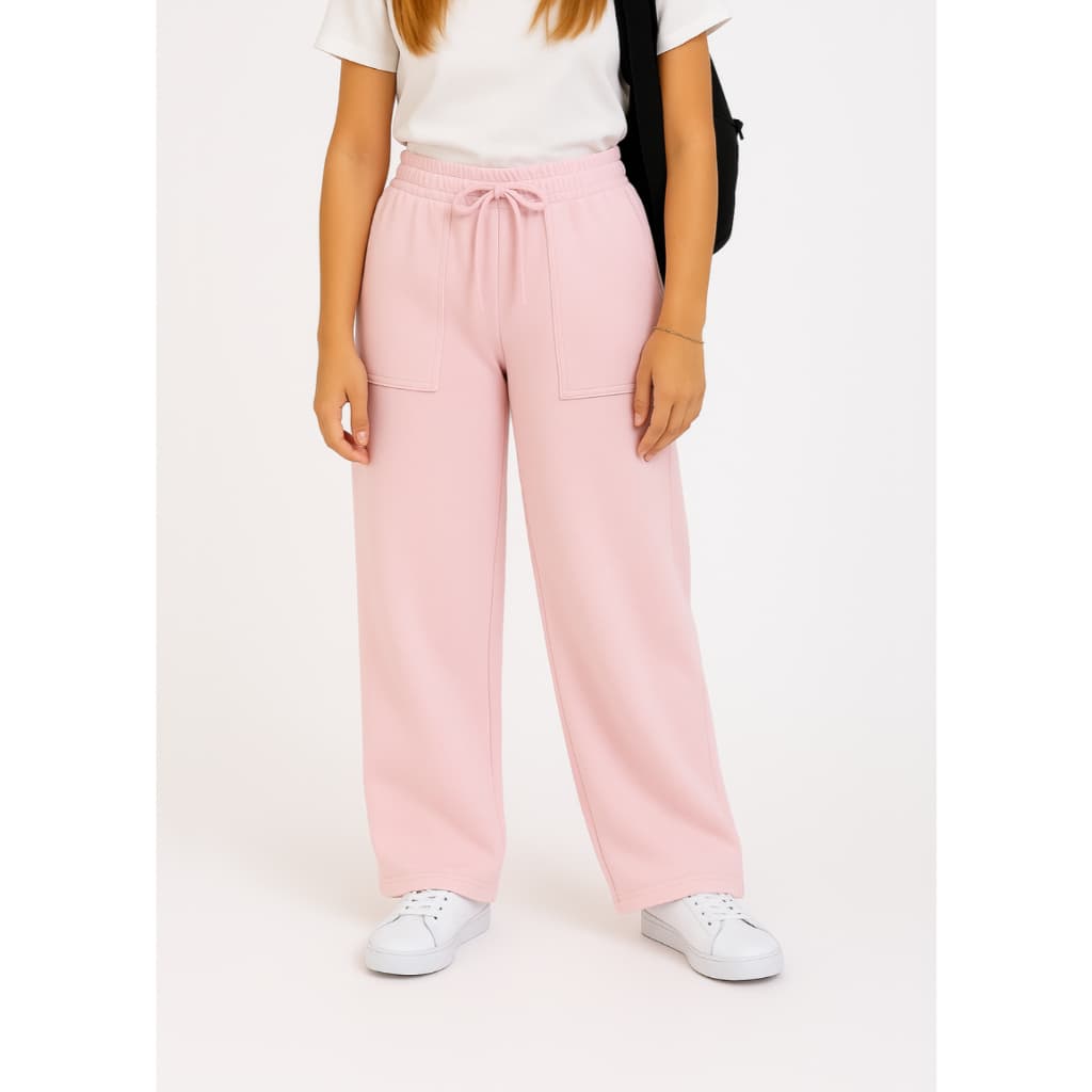 Calça Pantalona Juvenil Infantil Menina em Moletinho Feminina