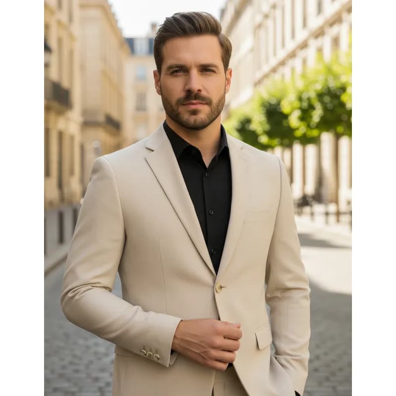 Blazer Masculino Linho Alfaiataria Premium 2 Botões
