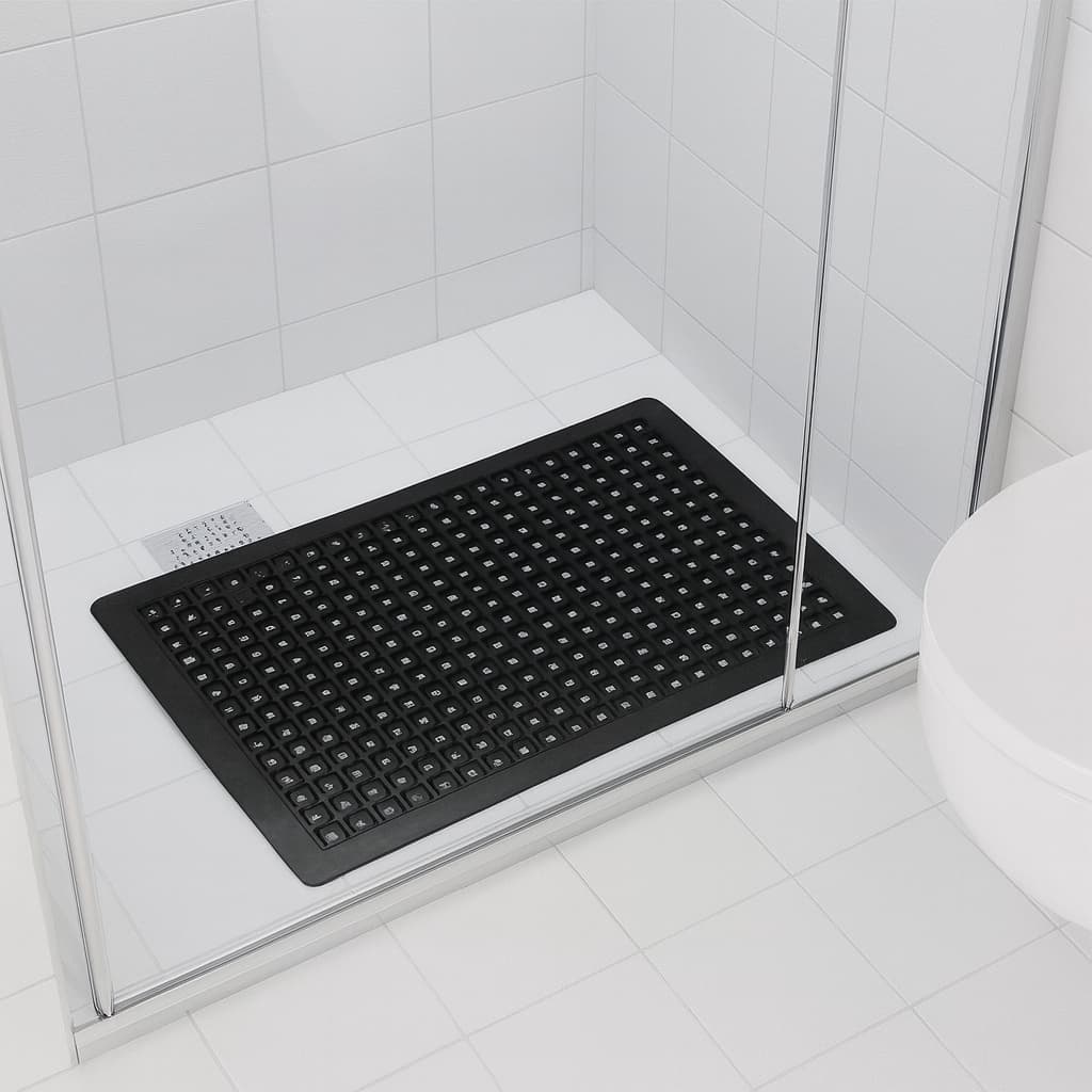 Tapete Para Box Emborrachado Anti-Derrapante Para Áreas Úmidas Tamanho 42x30CM