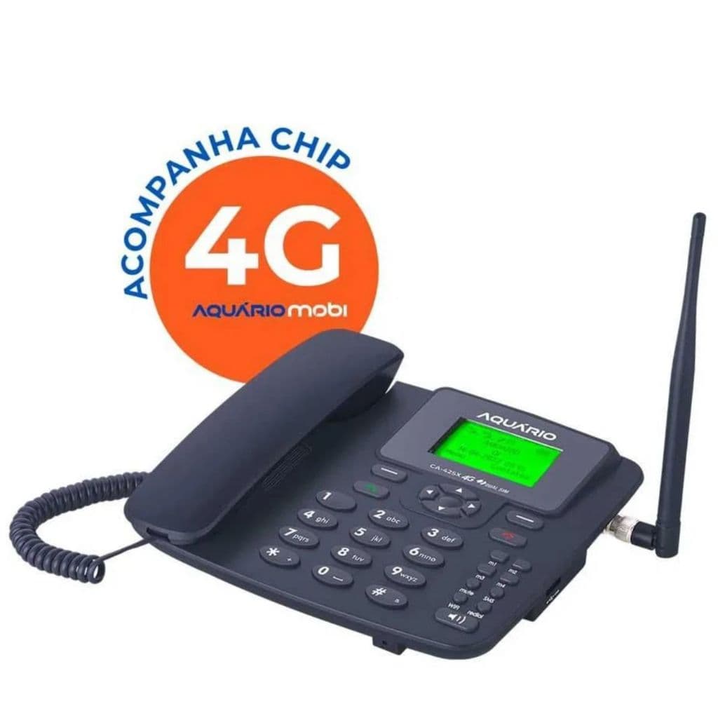 Celular Rural De Mesa Aquário 2 Chip Internet 2g 3g 4g Wifi