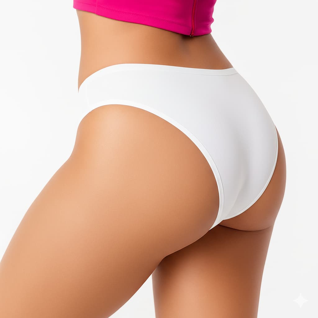 Kit Calcinhas Tangas em Algodão Cotton Penteado Com Forro Lisa