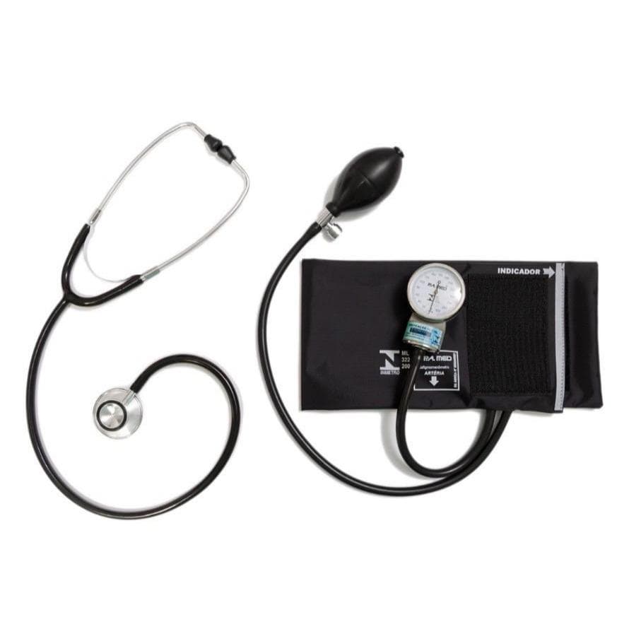 Kit Esfigmomanômetro + Estetoscópio Duo Bic P.A.MED com Bolsinha para Aparelho e Esteto