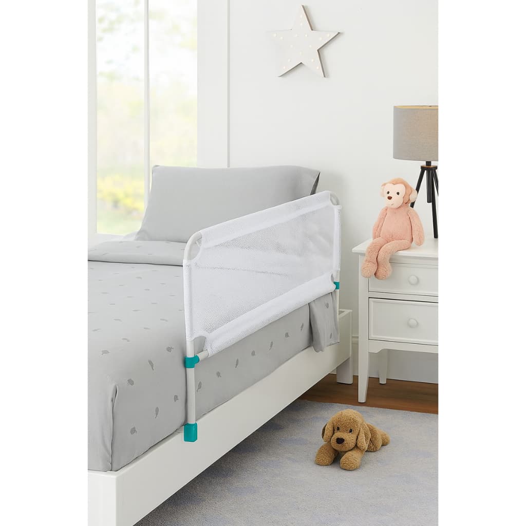 Grade De Cama Com Tela De Segurança Para Bebês E Idosos