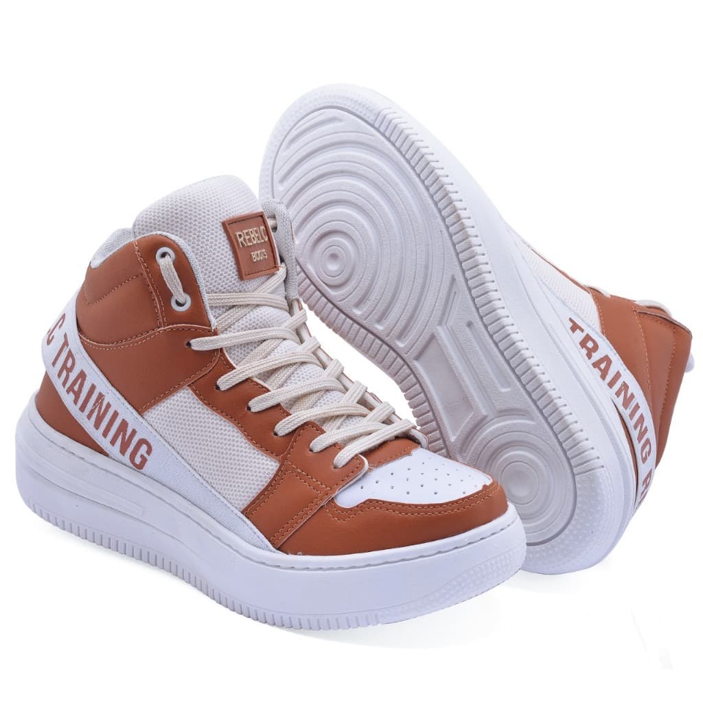 Tênis Botinha Colorida de Treino Feminino Academia boot Training Gym musculação Treino Confortável Rebelc