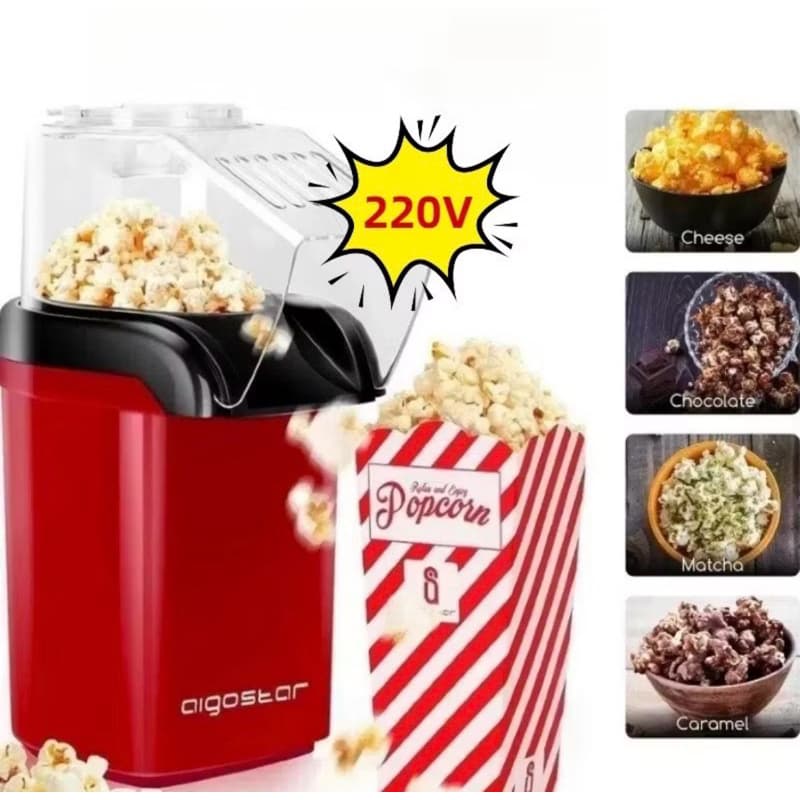 Super Pipoqueira Elétrica 220V Ar Quente Máquina Fazer Pipoca Sem Óleo