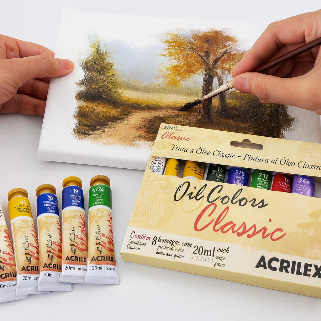 Tinta Óleo Acrilex 20 Ml - Oil Colors Classic - Div. Cores