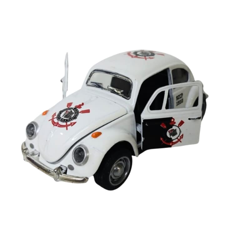 Miniatura Carrinho Fusca Diversos Times De Fricção Metal Colecionável
