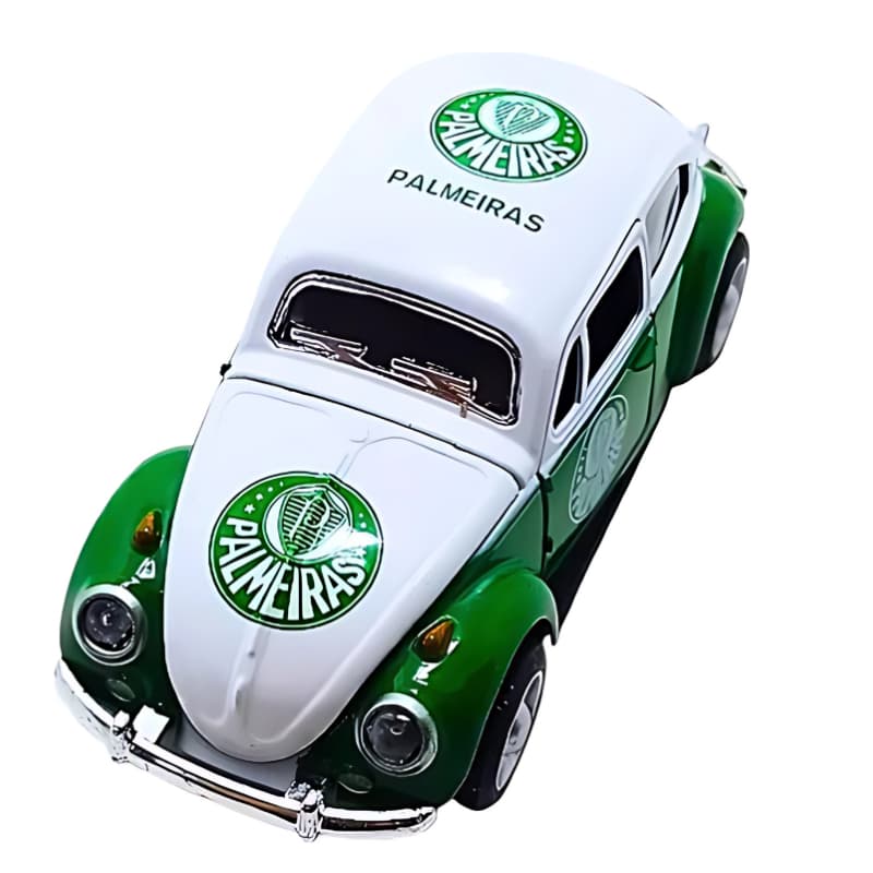 Miniatura Carrinho Fusca Palmeiras De Metal Colecionável