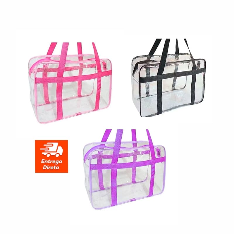 Bolsa Impermeável Cristal 0.20 – Piscina, Praia, Maternidade e Brinquedos ENVIO RÁPIDO