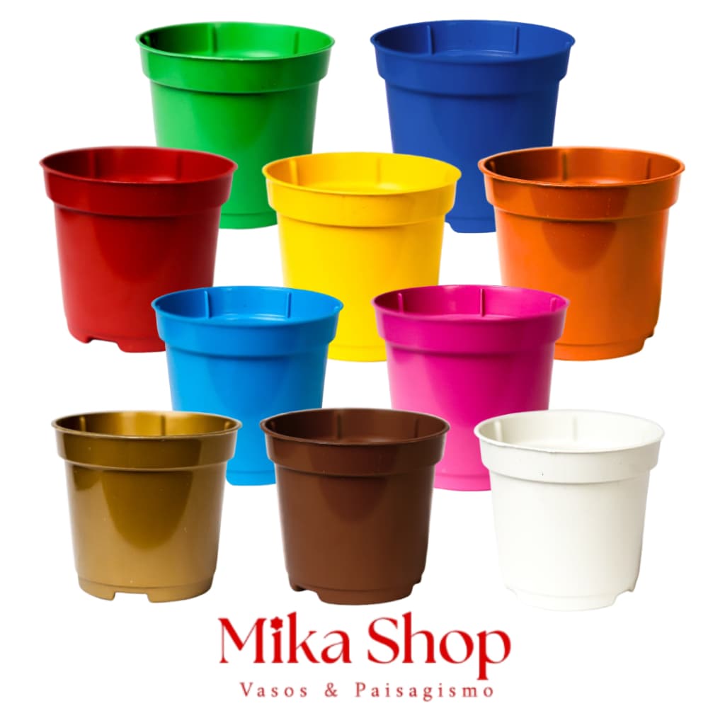 Kit 50 Mini Vasinhos Pote 6 de 80 ml Colorido Para Decoração, Festa, Suculentas, Mudas e Cactos