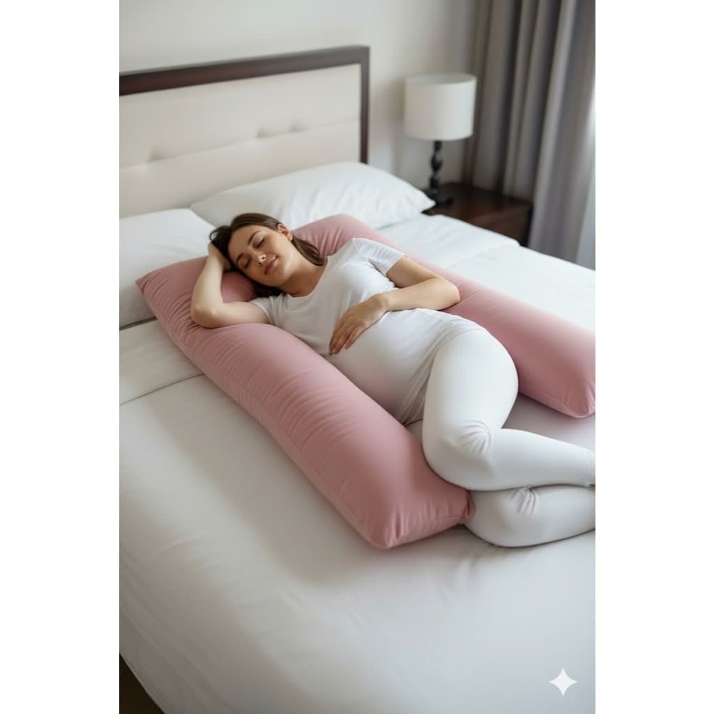 Travesseiro de corpo para Gestante Gravida 1,20m x 60cm micropercal 200 fios Promoção