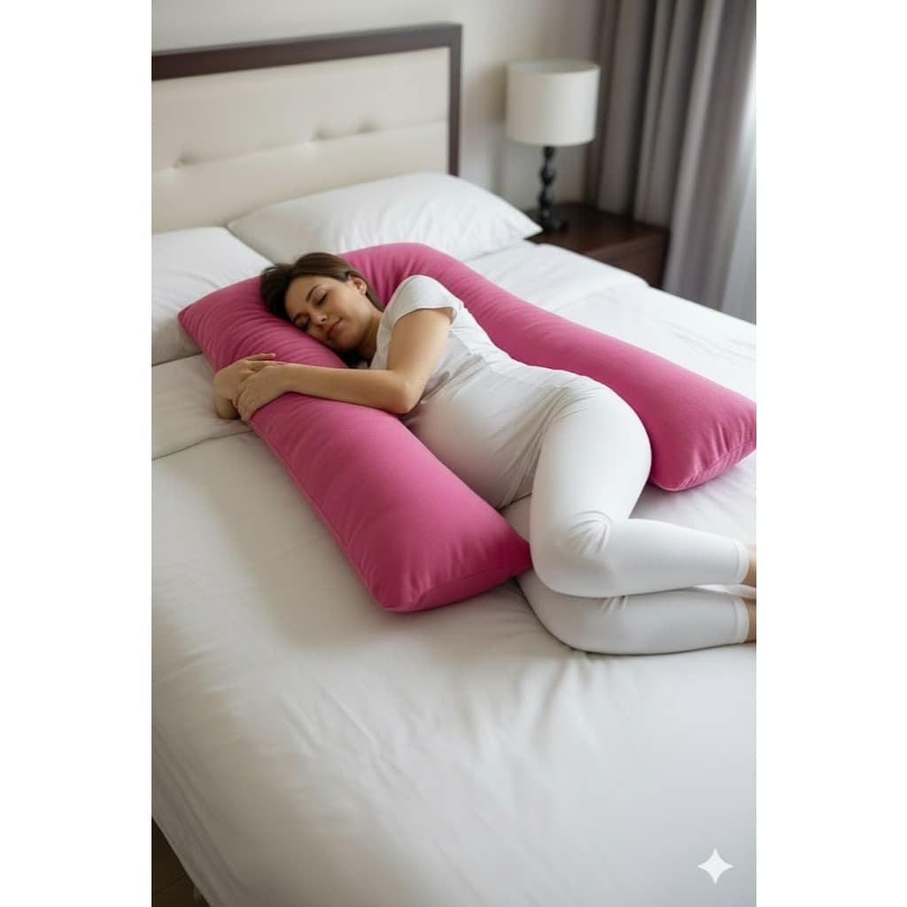 Almofada Gestante 1,20cm x 0,70cm Travesseiro Com Zíper Enchimento Espuma Soft