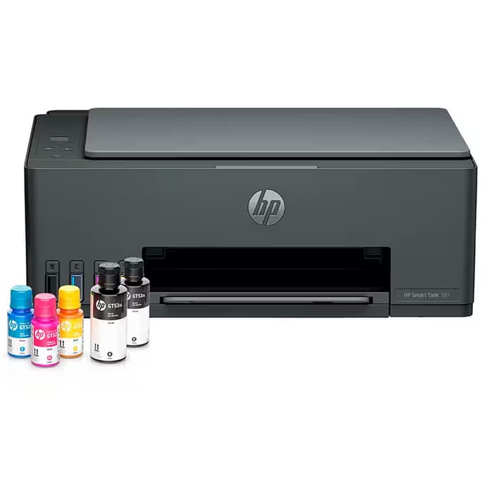 Impressora Multifuncional HP Smart Tank 581 Tanque de Tinta (4A8D5A), Colorida, Wi-Fi, Conexão USB, Bivolt, 4A8D5A, HP