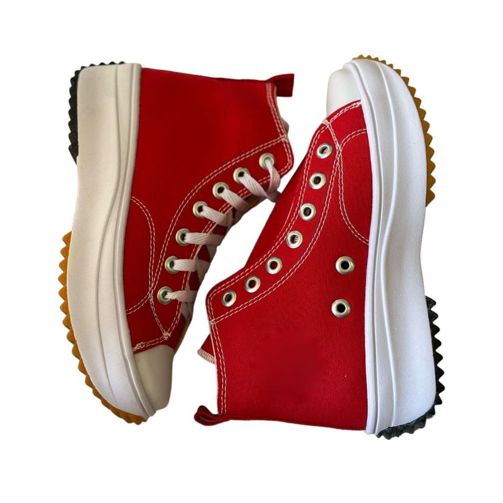 tenis botinha plataforma estilosa leve confortavel