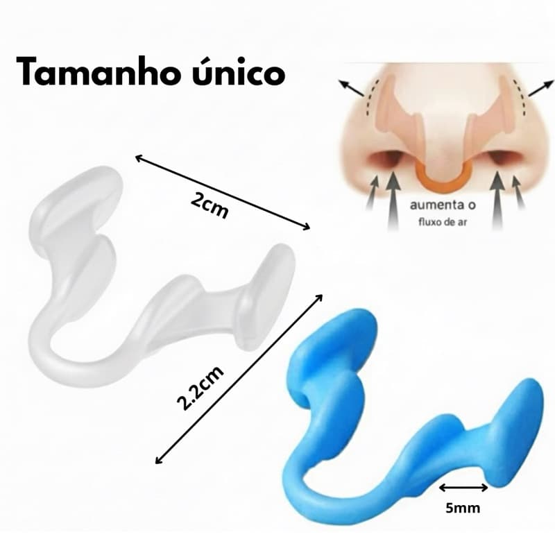 Dilatador Nasal Anti Ronco apneia do sono Silicone Durma melhor