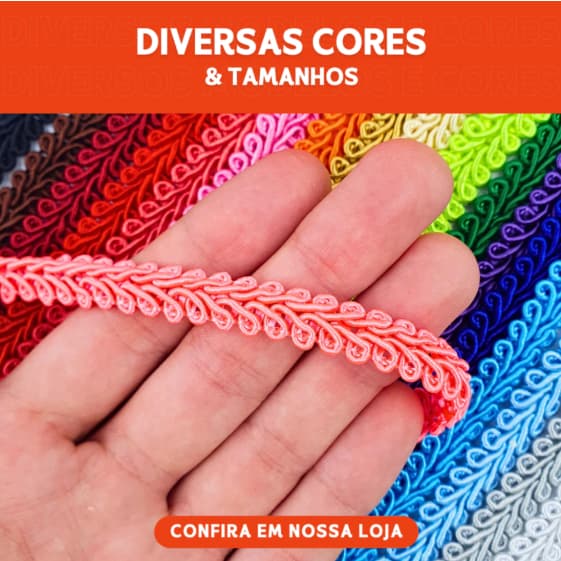 Passamanaria - Fita Galão - Rolo C/ 10 Metros Diversas Cores - 91-10mm Nybc