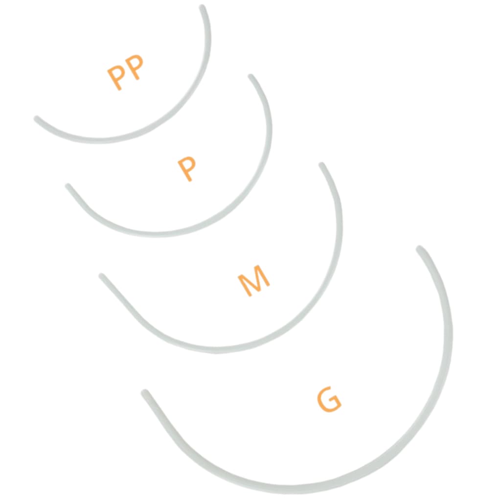 Kit 10 Arco Plástico Confecçao Sutiã Reforçado Lingerie Branco Biquini Pacote Pares PP P M G GG