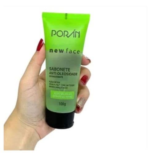 Sabonete Facial New Face Anti Oleosidade Porán 100 GR