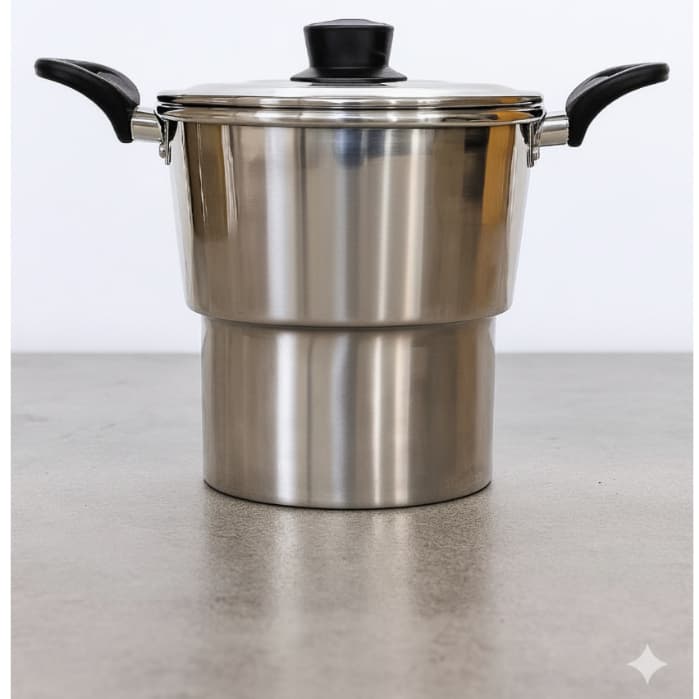 Cuscuzeira Individual Nordestino Alumínio - Cozimento a vapor - com alça Nº12 N°16 Nº18 Cuscuzeiro