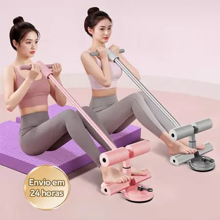 Suporte para Exercício Abdominal Portátil - Ventosa Antideslizante para Treino em Casa