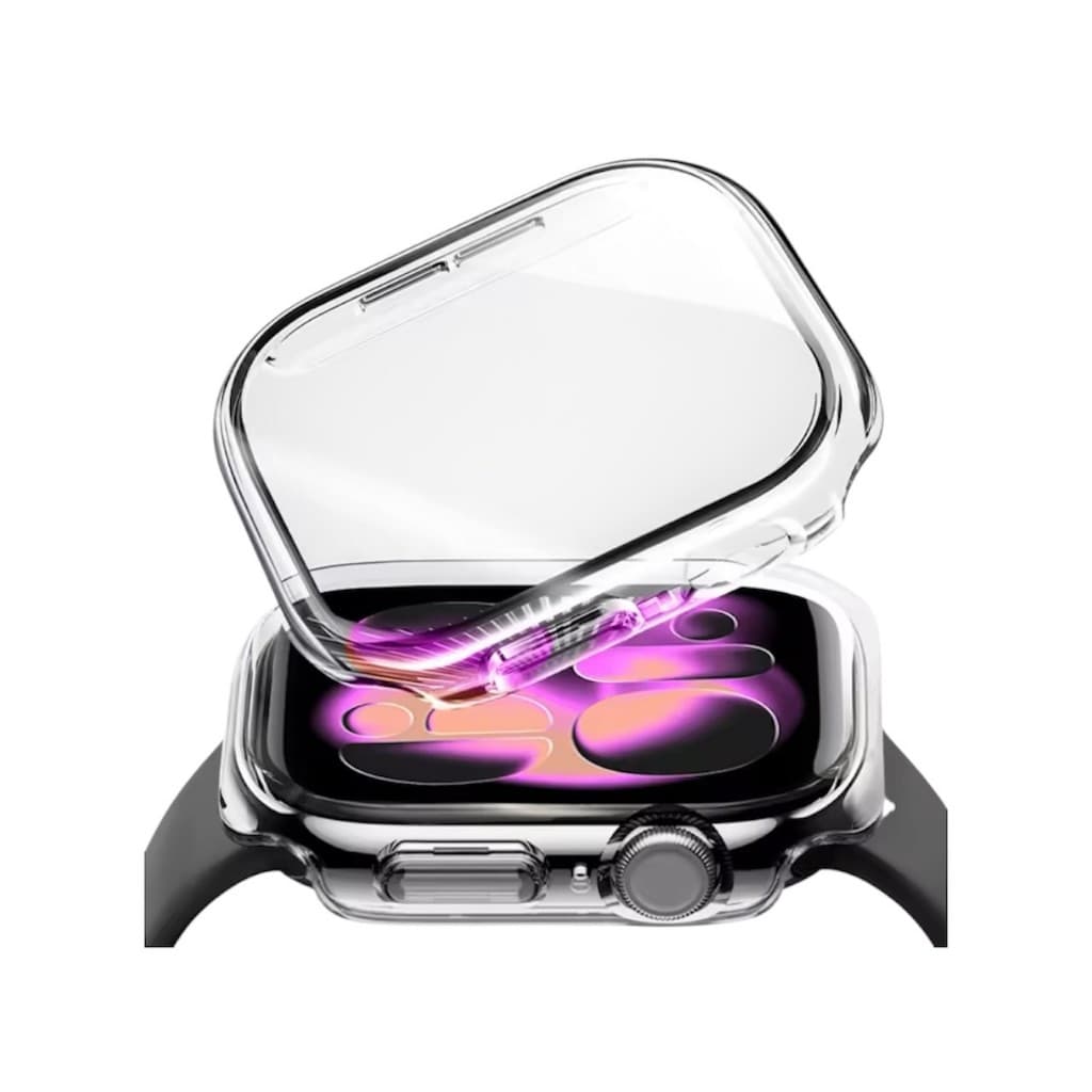 Capa Bumper Para Apple Watch Series 11 46mm 42mm Capinha Case Com Vidro Embutido