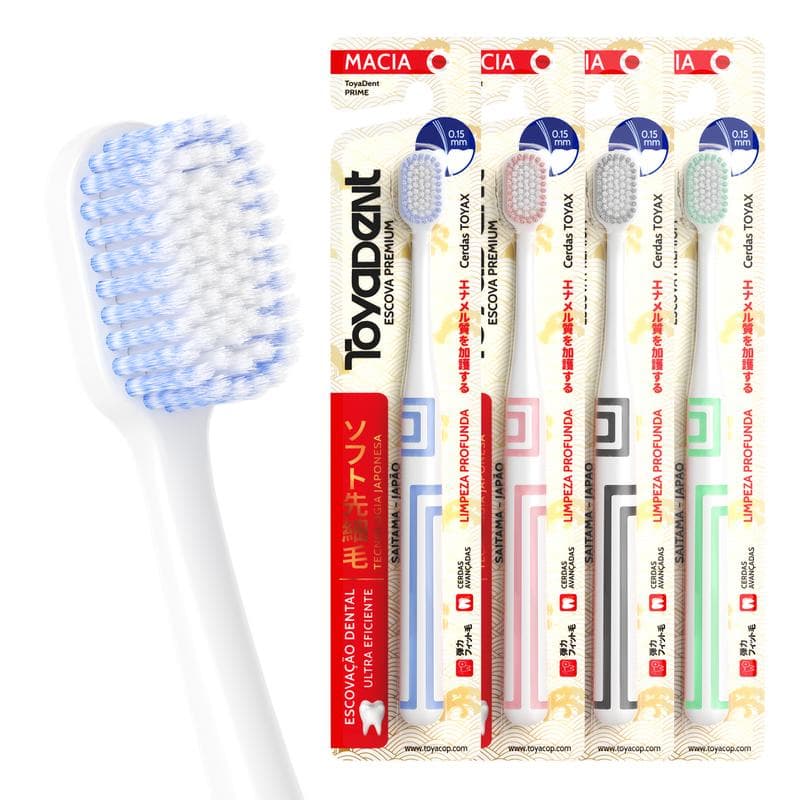TOYADENT Prime Escova de Dente Adulto, Livre de BPA