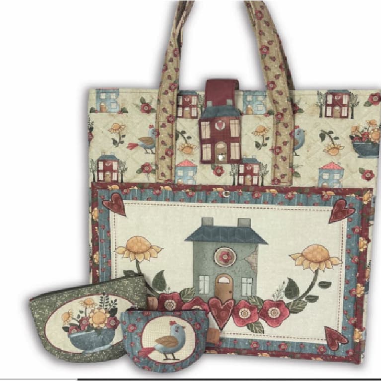 PAINEL BOLSA HOME SWEET - FAÇA VOCE MESMAS - FUXICOS E FRICOTES