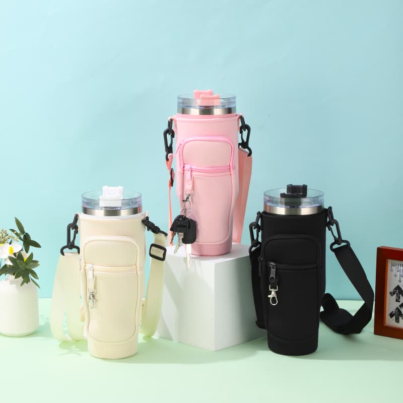 Capa Para Copos Com Alça E Chaveiro Integrados Perfeita Para Uso Automotivo E Bebidas Geladas