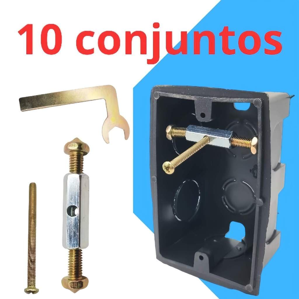 Reparo Salva Caixinha 4x2 de Luz Tomada Kit Com 10 unidades
