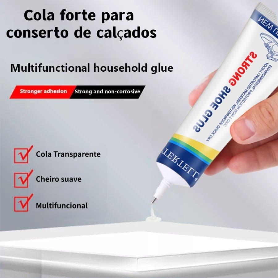 Cola adesiva forte para sapatos - para reparação de calçado, soluções de reparação duradouras para solas
