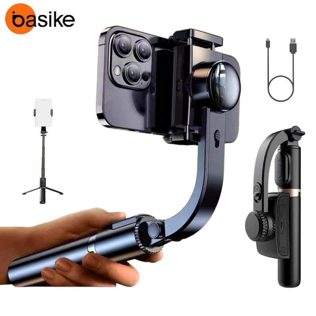 Basike Estabilizador Smart XE Gimbal para Smartphone Portátil Rastreamento Tripé Dobrável Profissional Anti-Vibração